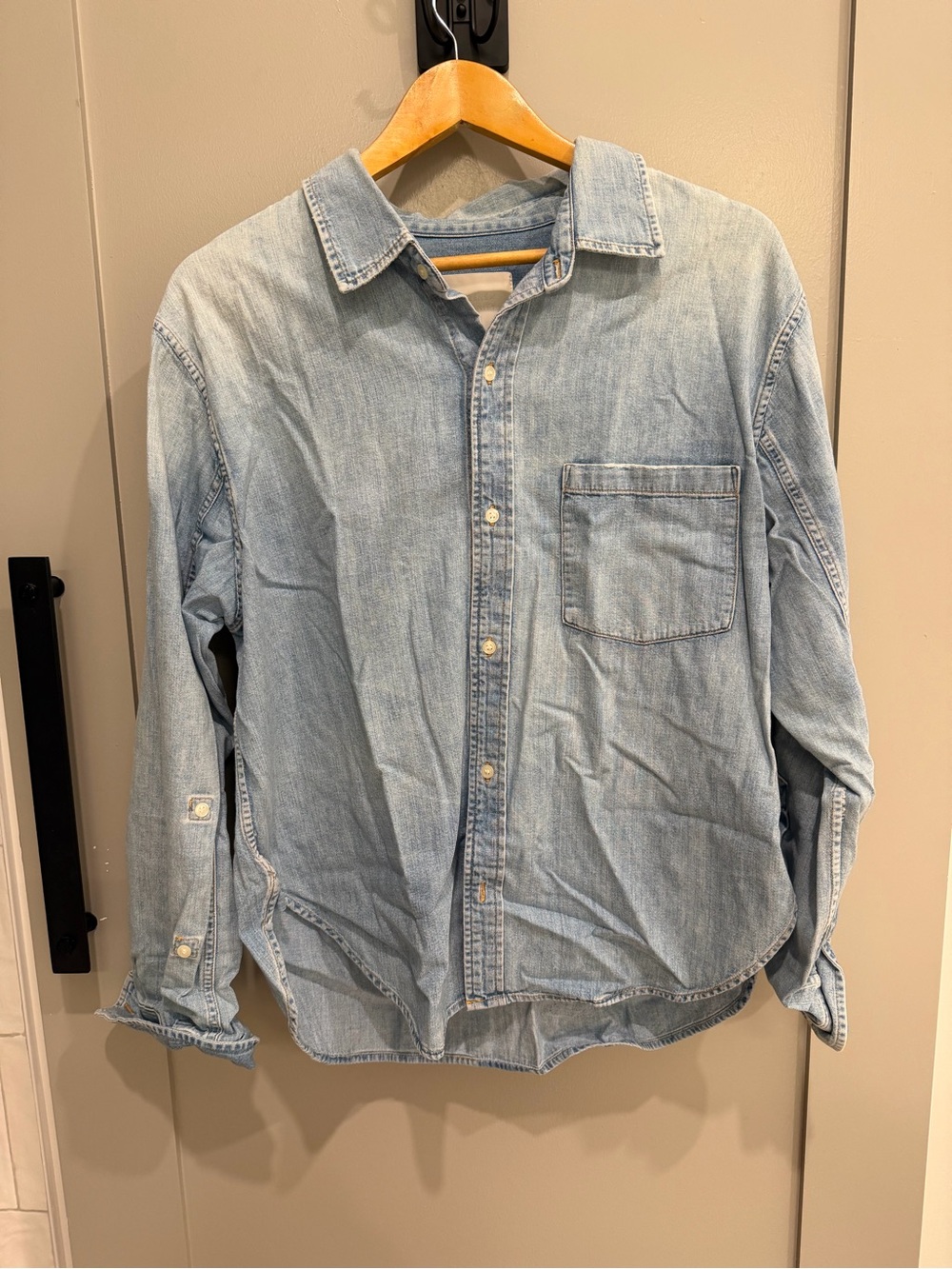 Citizens of Humanity Light Blue Denim Button-Up Shirt